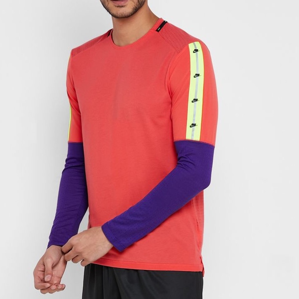 Nike Wild Run Orange Purple Volt Long Sleeve XXL